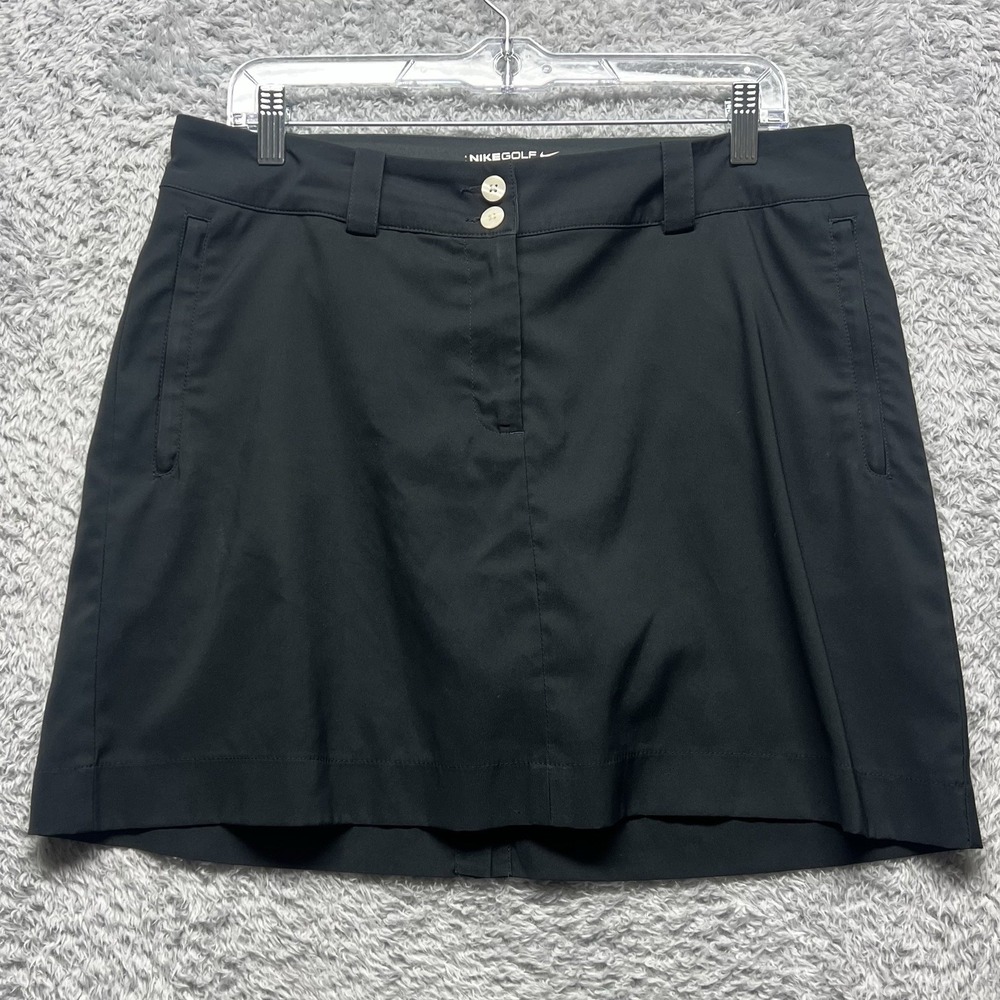 Nike Golf Skort Women 8 Black Tour Performance Skirt Shorts Athletic Comfort